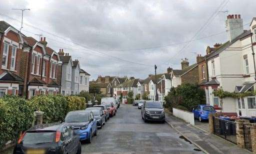 The parking mishap occurred on Percy Road in Broadstairs. Photo: Google Maps