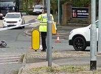 Police and the air ambulance were called after a man was hit by a car in London Road, Aylesford