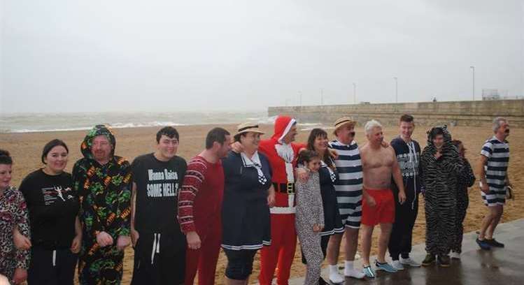 Some participants - post-dip - in Ramsgate several years ago