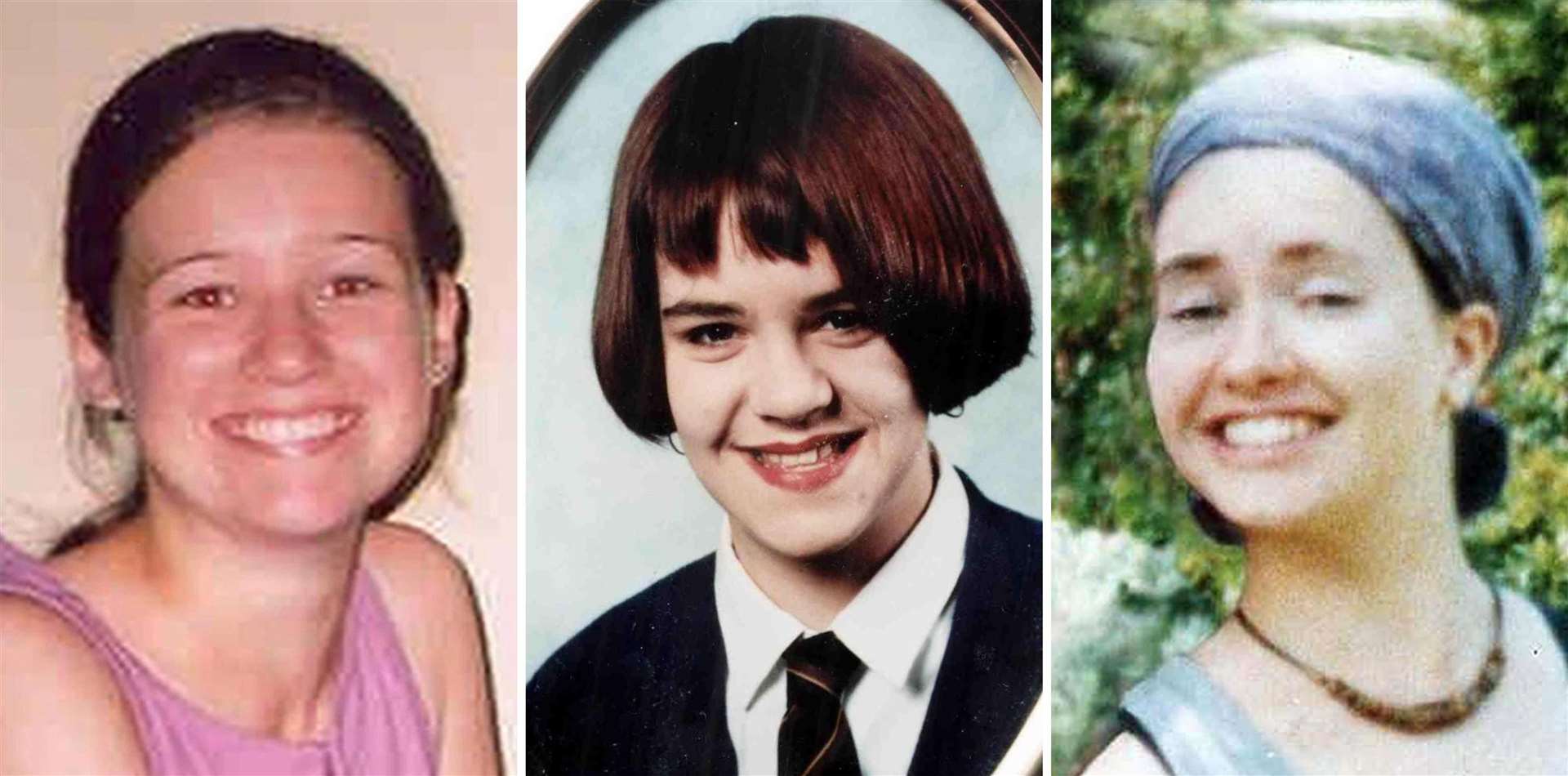 From left, Angelika Kluk, Vicky Hamilton and Dinah McNicol (Handout photos/PA)