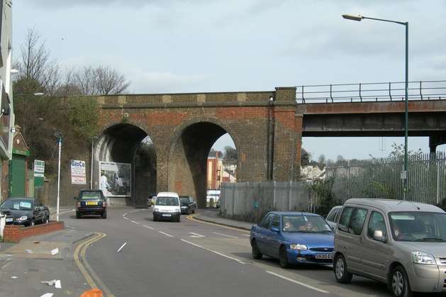 The man was attacked near the railway bridge