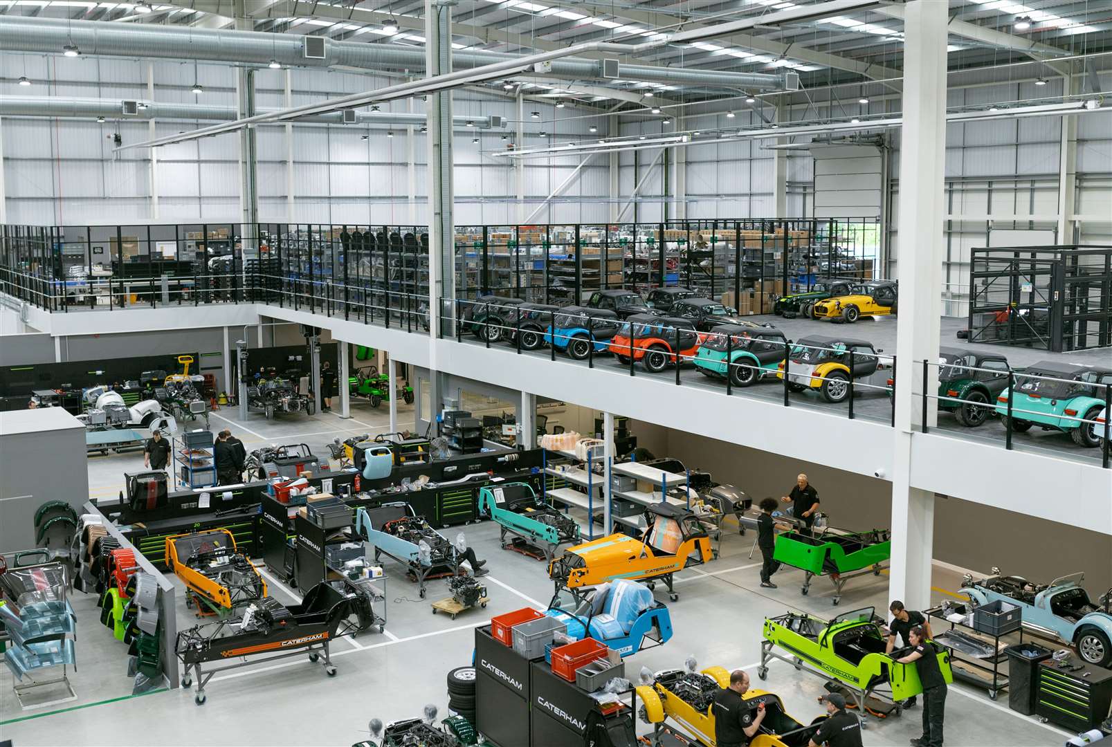 The new facility will also allow fans of the iconic Caterham brand to book a tour