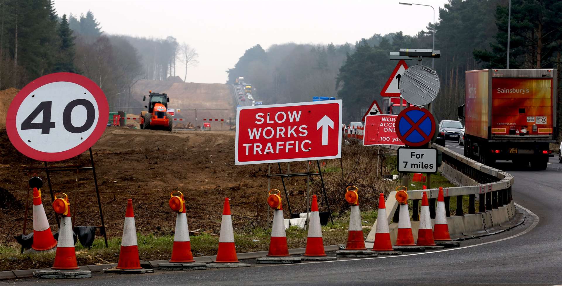 One road worker told how a driver had got out of his car and aggressively confronted him (PA)