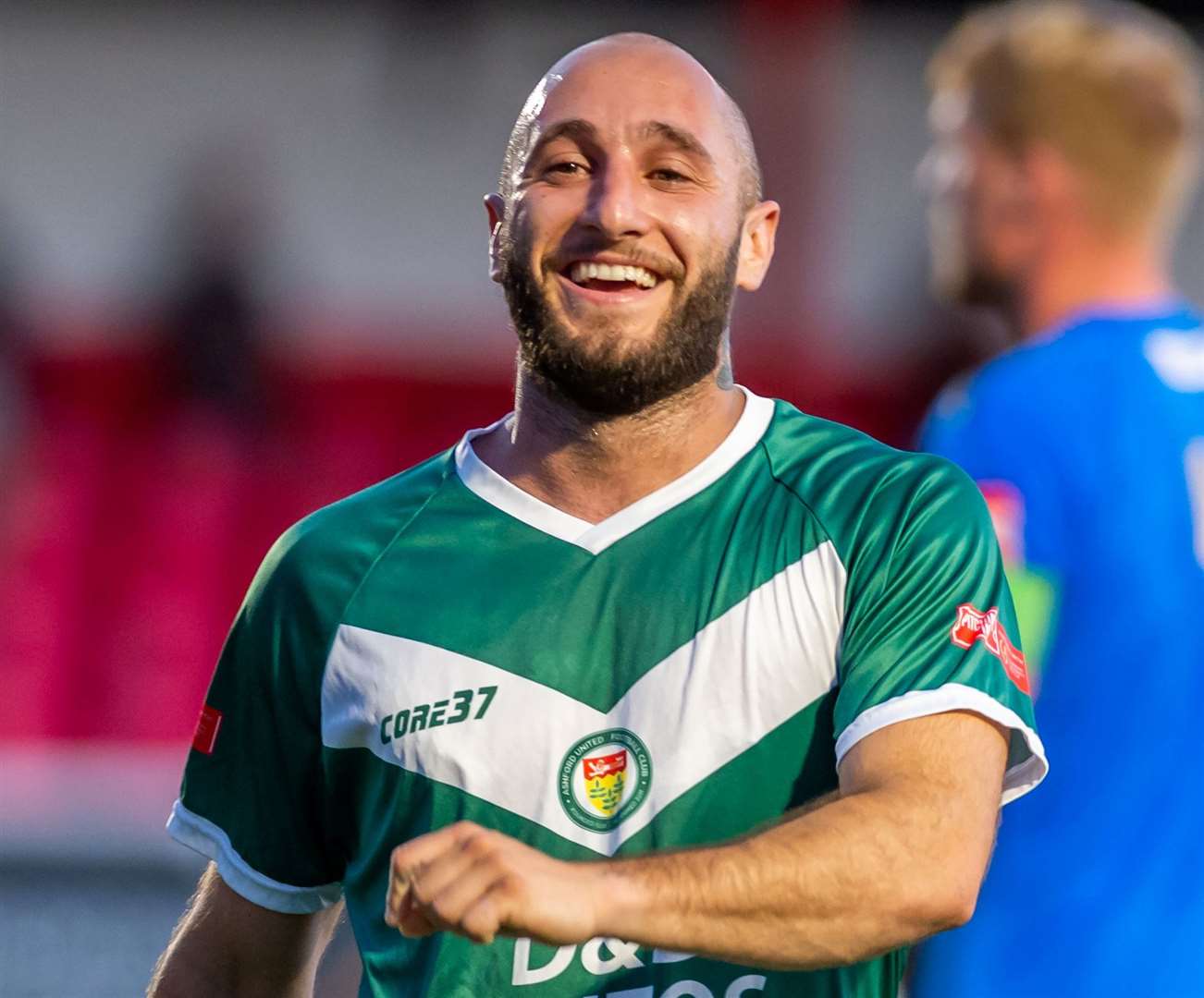 Ashford United midfielder Adem Ramadan make his first league start of the season in the win over Sevenoaks. Picture: Ian Scammell