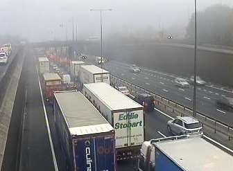 Traffic at the Dartford tunnel