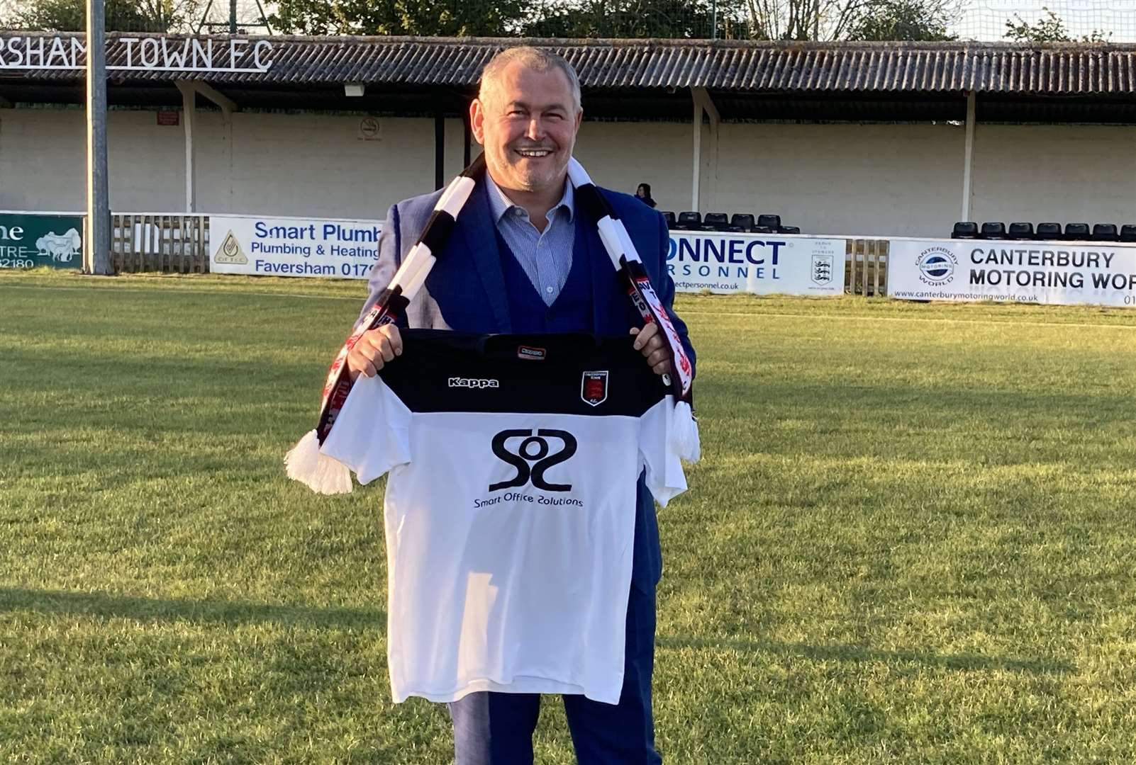 Faversham Town's new chairman Gary Smart