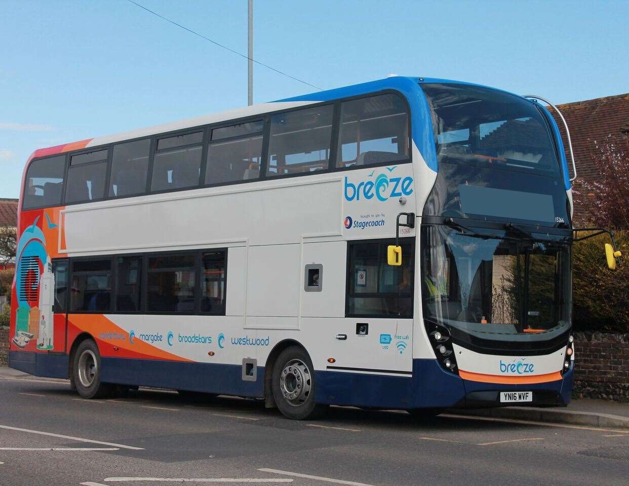Two stagecoach buses were attacked last night. Stock image