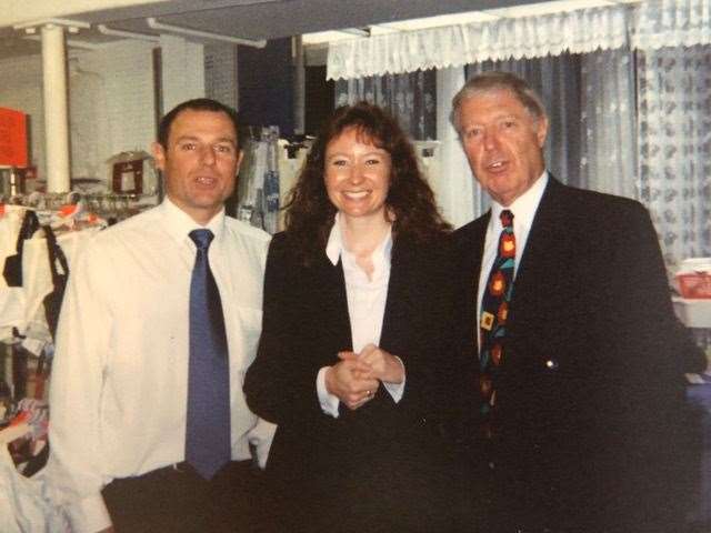Nigel, Maria and their father Brian White, who helped Whites of Kent first expand in the 1950s