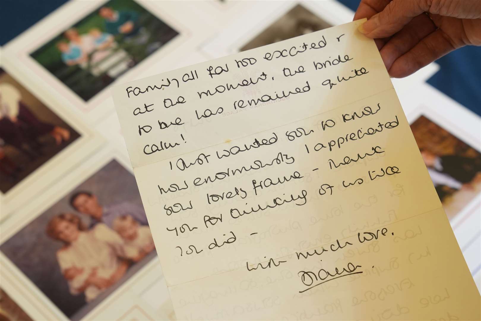 The notes often include a line or two about Diana’s life at the time (Joe Giddens/PA)