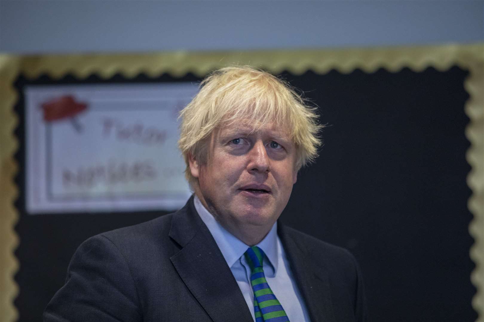 Prime Minister Boris Johnson appeared not to have enjoyed the same levels of sunshine during his days spent in Scotland (Jack Hill/The Times/PA)