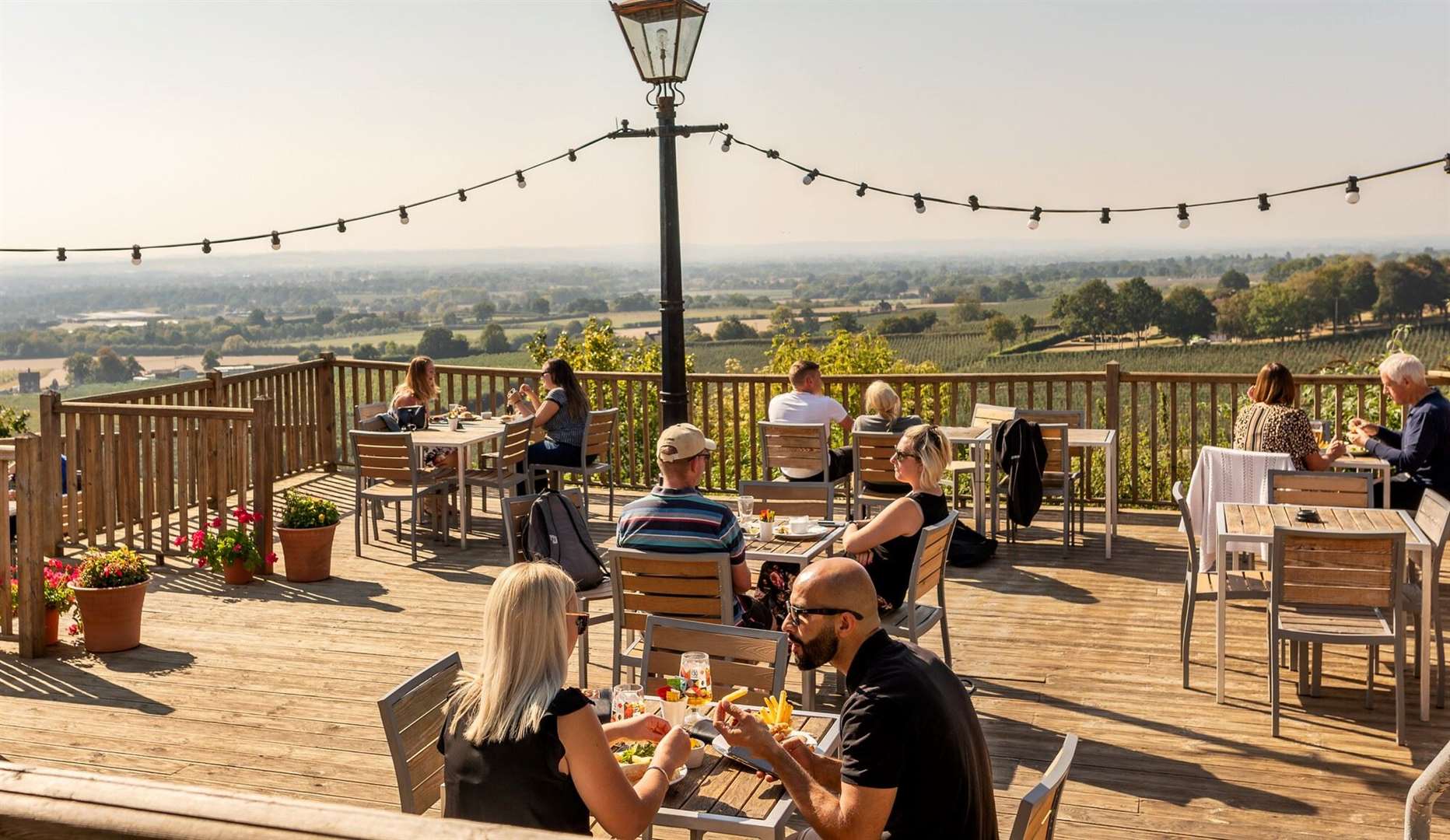 The Bull at Linton is a great spot for outdoor dinner and drinks this bank holiday weekend. Picture: Shepherd Neame