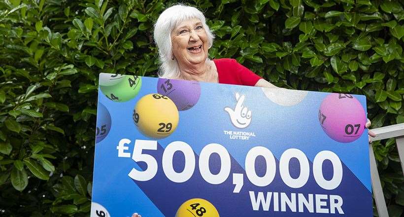 The 80-year-old had previously won $20,000 on "Fantasy Five" when she lived in Florida. Picture: James Robinson