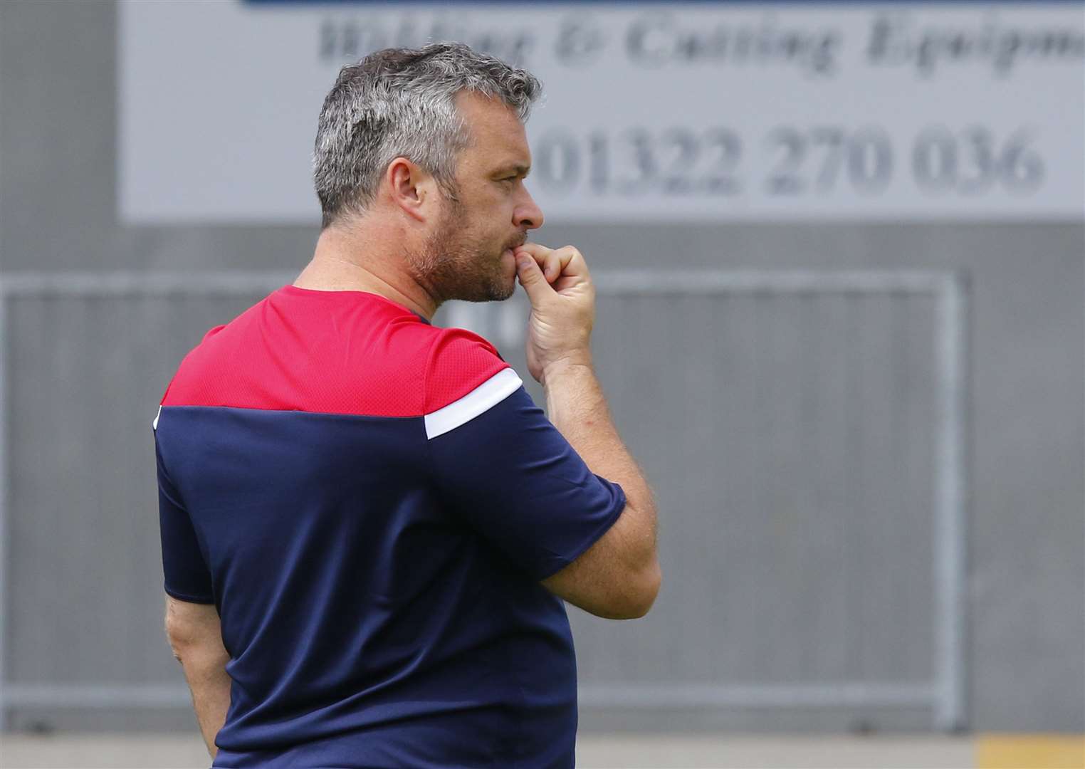 Dartford joint-manager Adam Flanagan Picture: Andy Jones