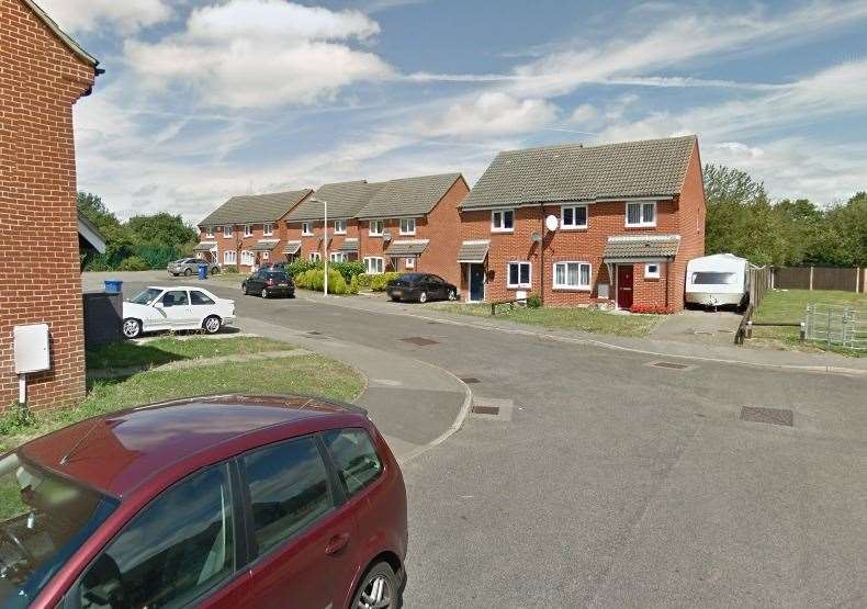 The fire took place last night on Lewis Close, Faversham. Picture: Google
