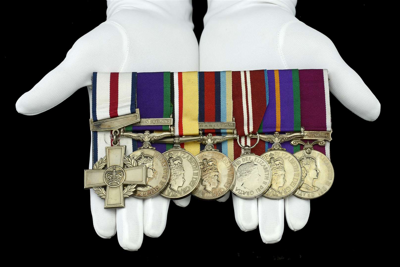 Shaun Garry Jardine’s medals including the CGC, far left (Dix Noonan Webb/PA)