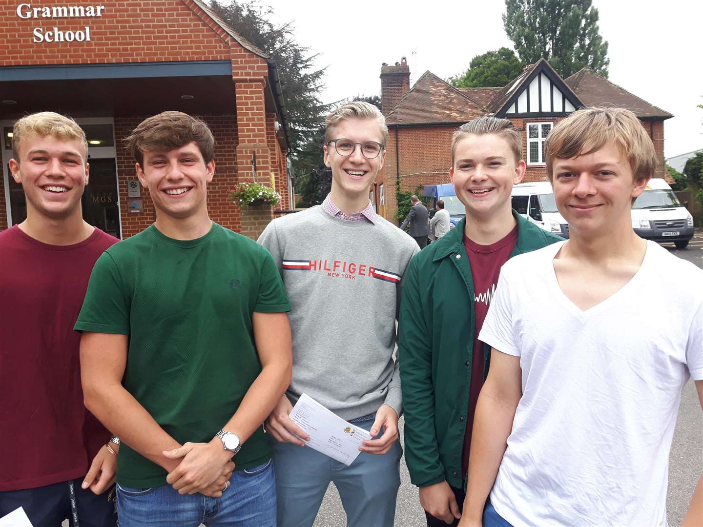 From Maidstone Grammar: Archie Danvers, Daniel Aujard, Kristian Szwedziuk, Matthew Wheeler, Luke Stuart (3636011)