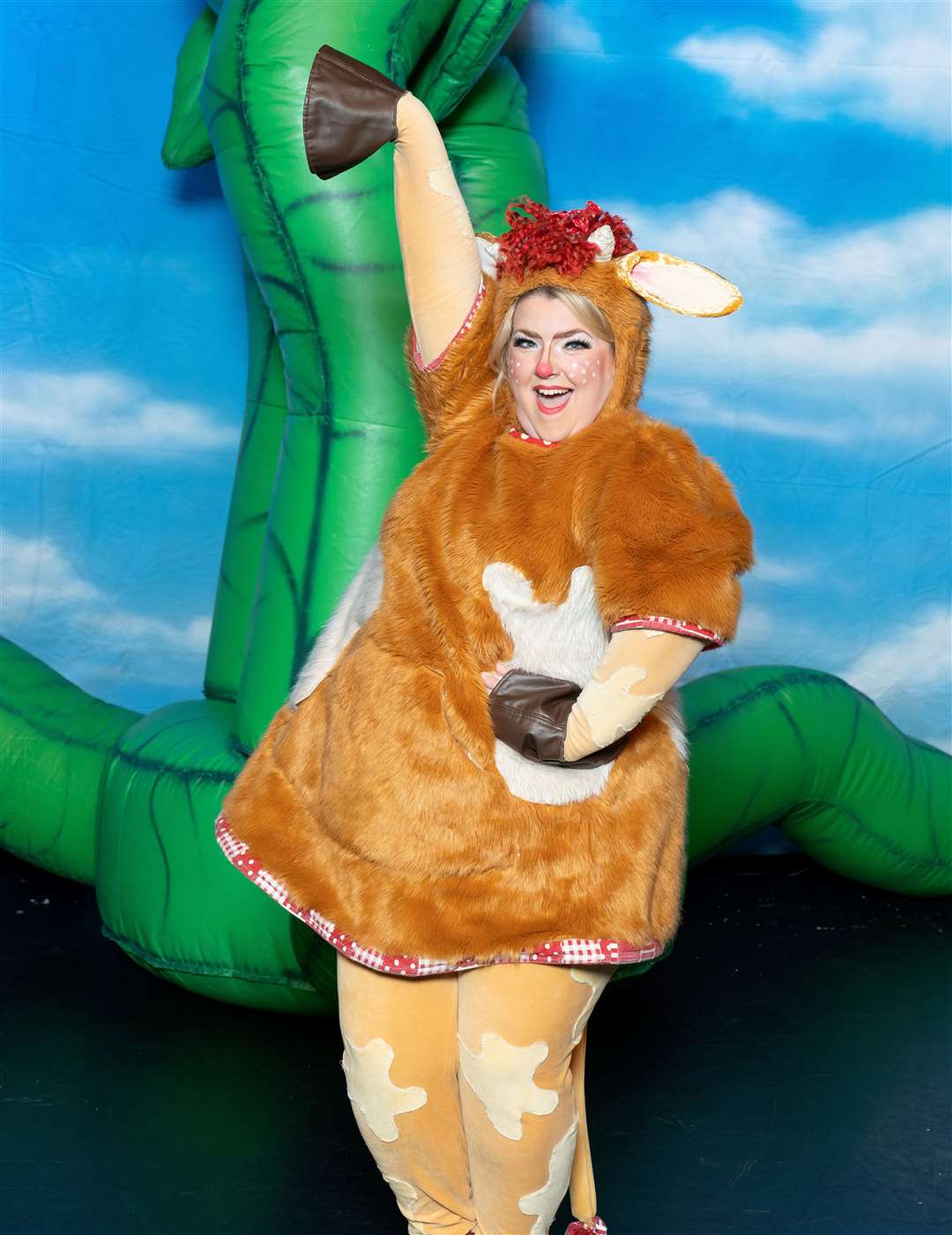 Leanne Jones as Cowpat in Jack and the Beanstalk