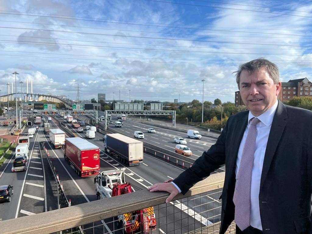 Gareth Johnson at the Dartford Crossing