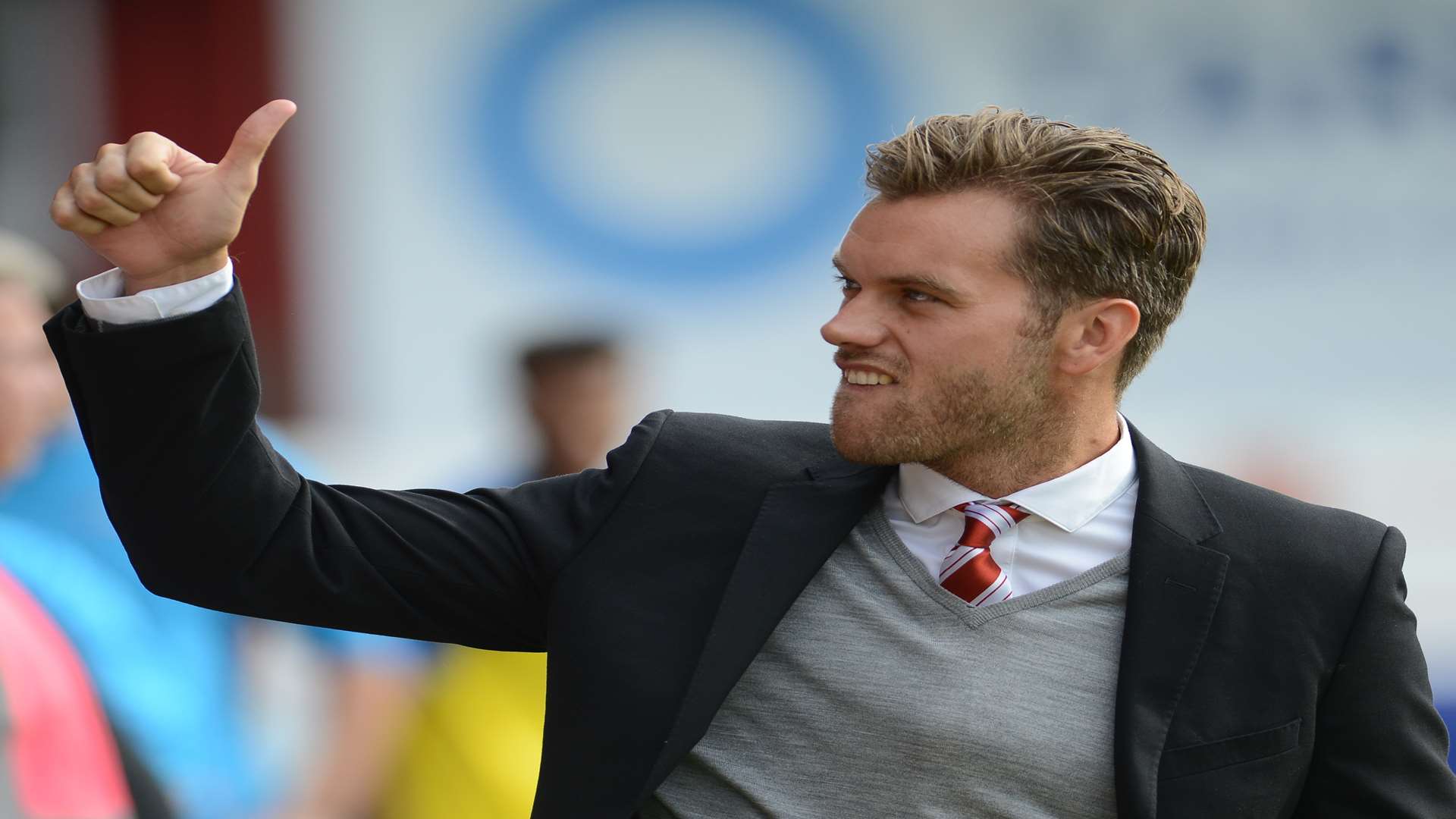 Ebbsfleet boss Daryl McMahon Picture: Gary Browne