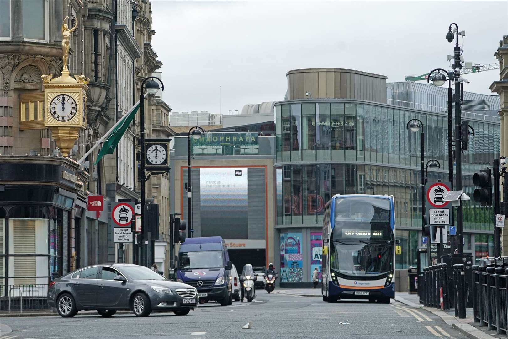 In Newcastle the roads were notably busier… (Owen Humphreys/PA)