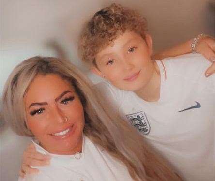 Mum Naomi Jarnell with her son Nicky Lowther, from Canterbury