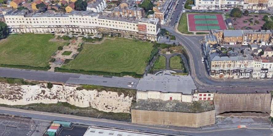 The run down West Cliff Hall as it looks now