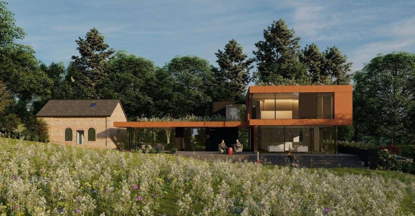 How the proposed home at the former pumping station in Saltwood, Hythe would look. Picture: Hollaway