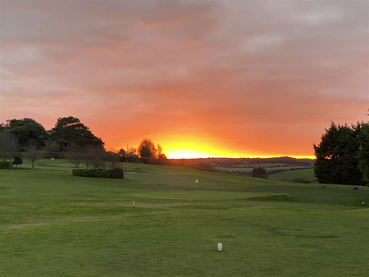 A car drove across Walmer and Kingsdown Golf Club leaving tyre marks. Stock image: Jeremy Blackman