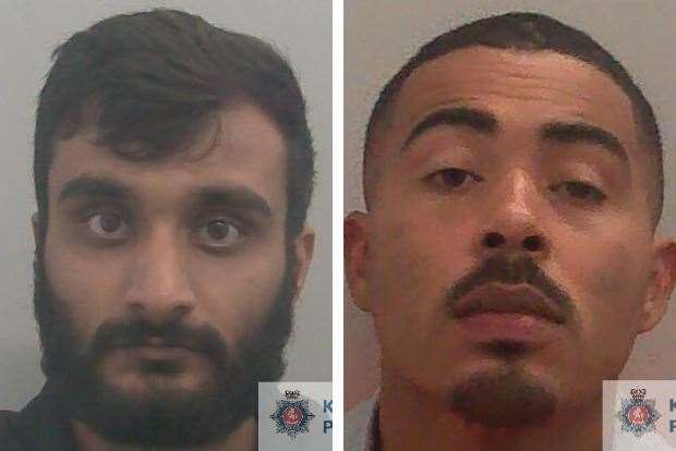 Samnit Sinhu and Warren Young have been locked up for carrying out the robbery. Picture: Kent Police