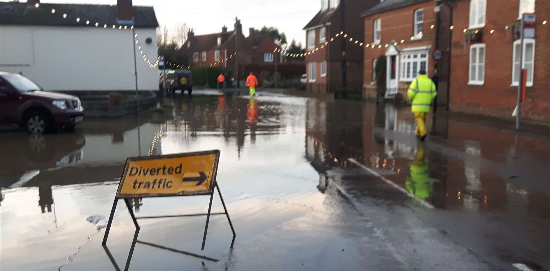 Lees Road is a hotspot for flooding as the road dips at this point