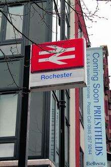 Rochester station sign