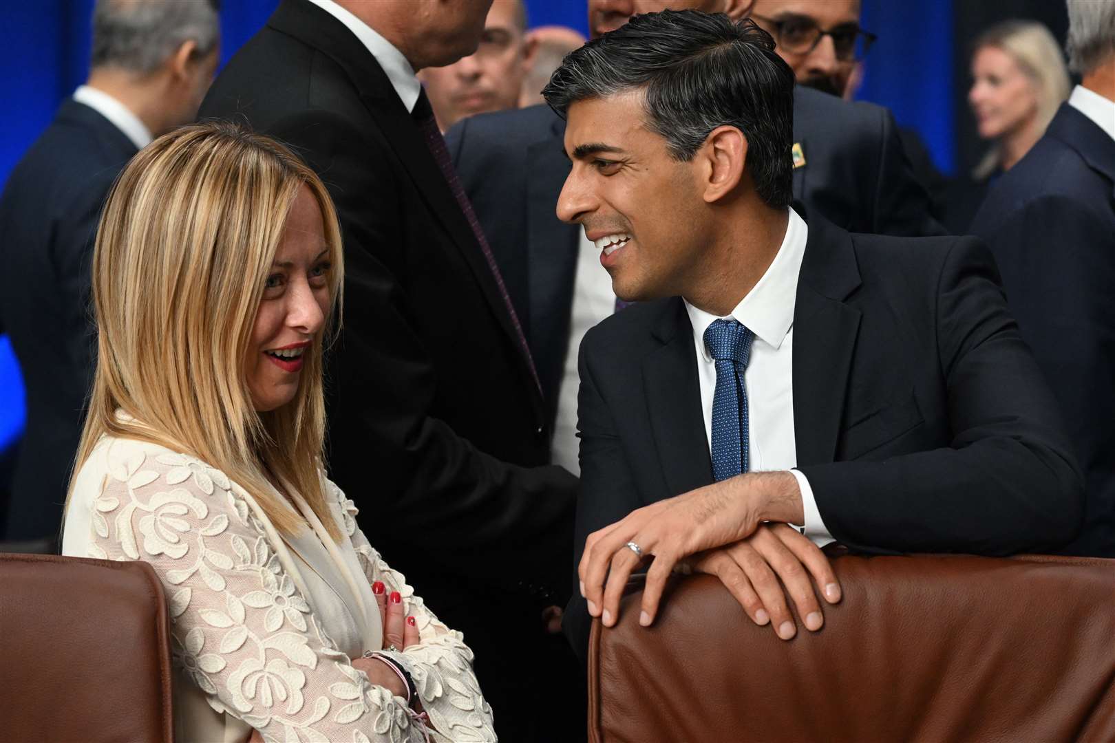 Prime Minister Rishi Sunak has developed a close political relationship with Italian premier Giorgia Meloni (Paul Ellis/PA)