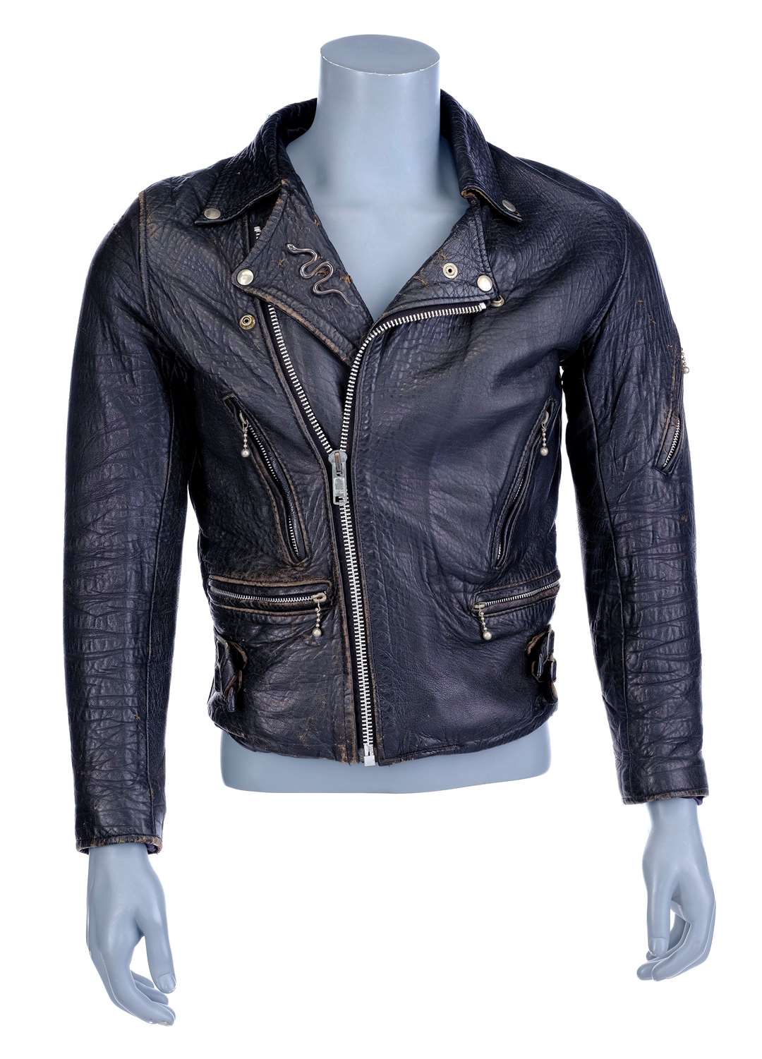 Slash’s leather jacket, which he wore in the early days of Guns N’ Roses (Propstore/PA)