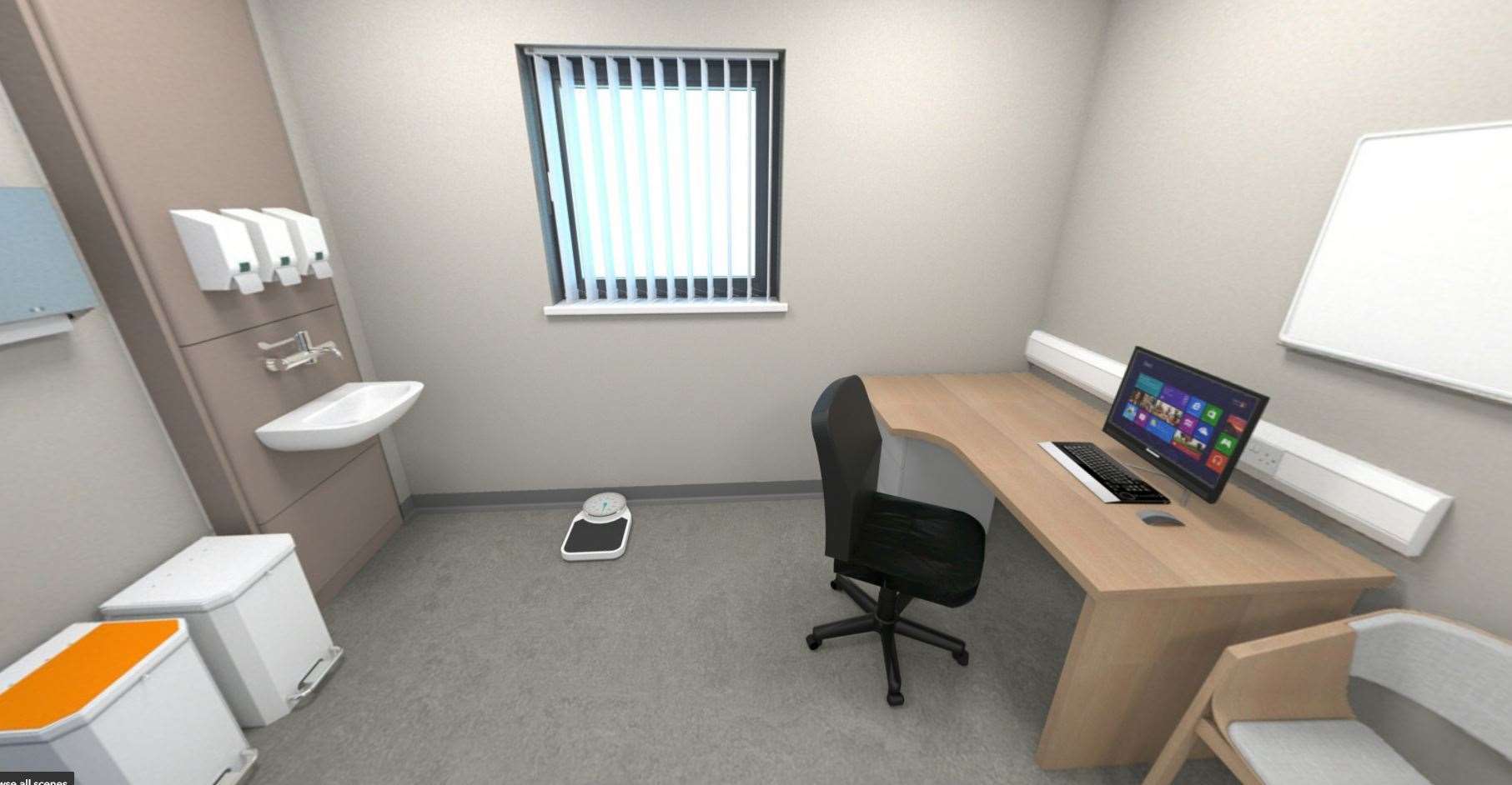 How one of the consulting rooms will look