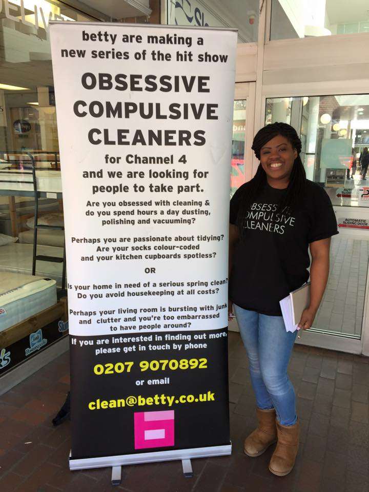 Will you be signing up? Betty, the creators of Obsessive Compulsive Cleaners, are in the Charlton Centre until 3pm.