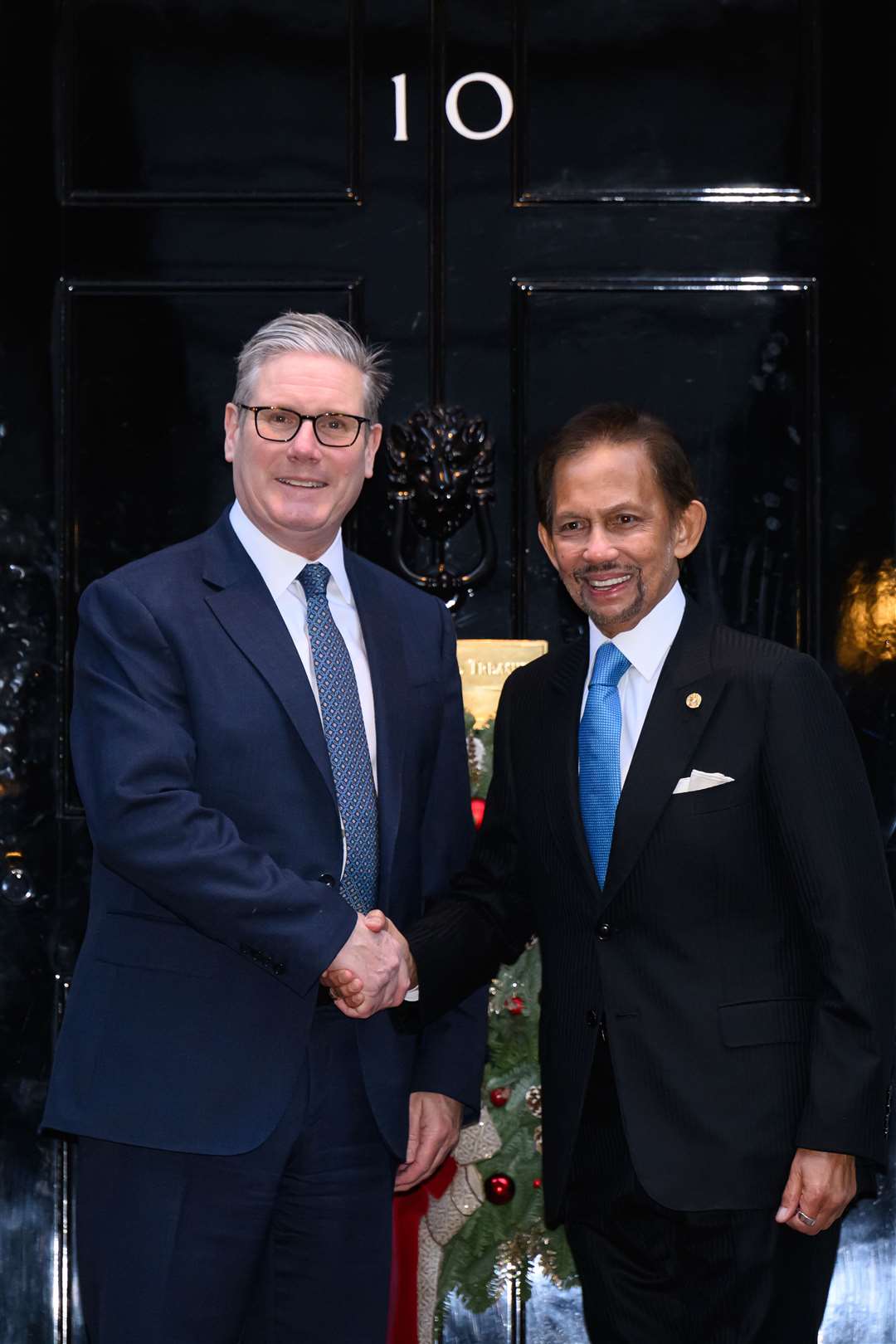 Prime Minister Sir Keir Starmer with the Sultan of Brunei (Leon Neal/PA)