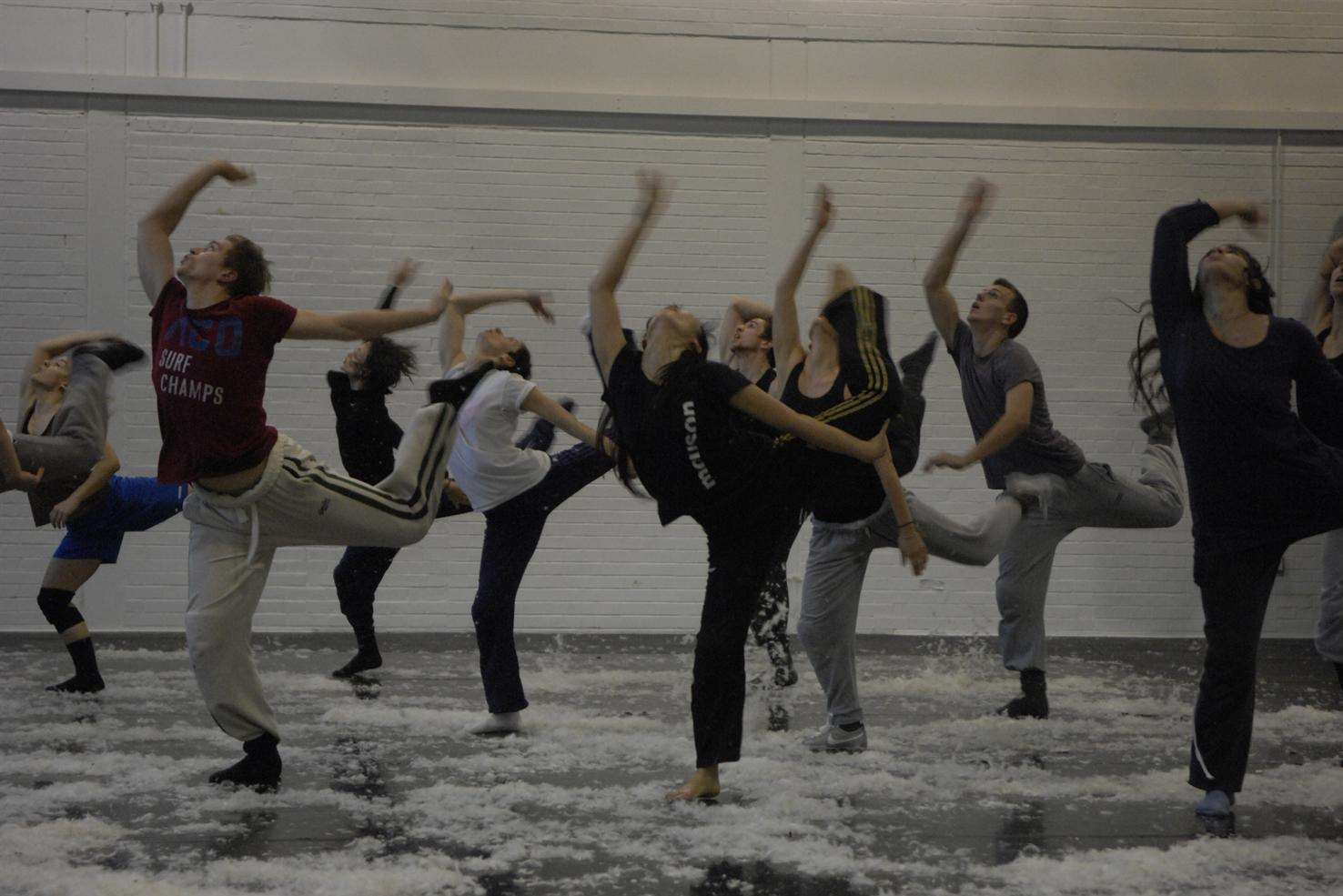 Students from a Jasmin Vardimon Company training programme. Picture: Gary Browne