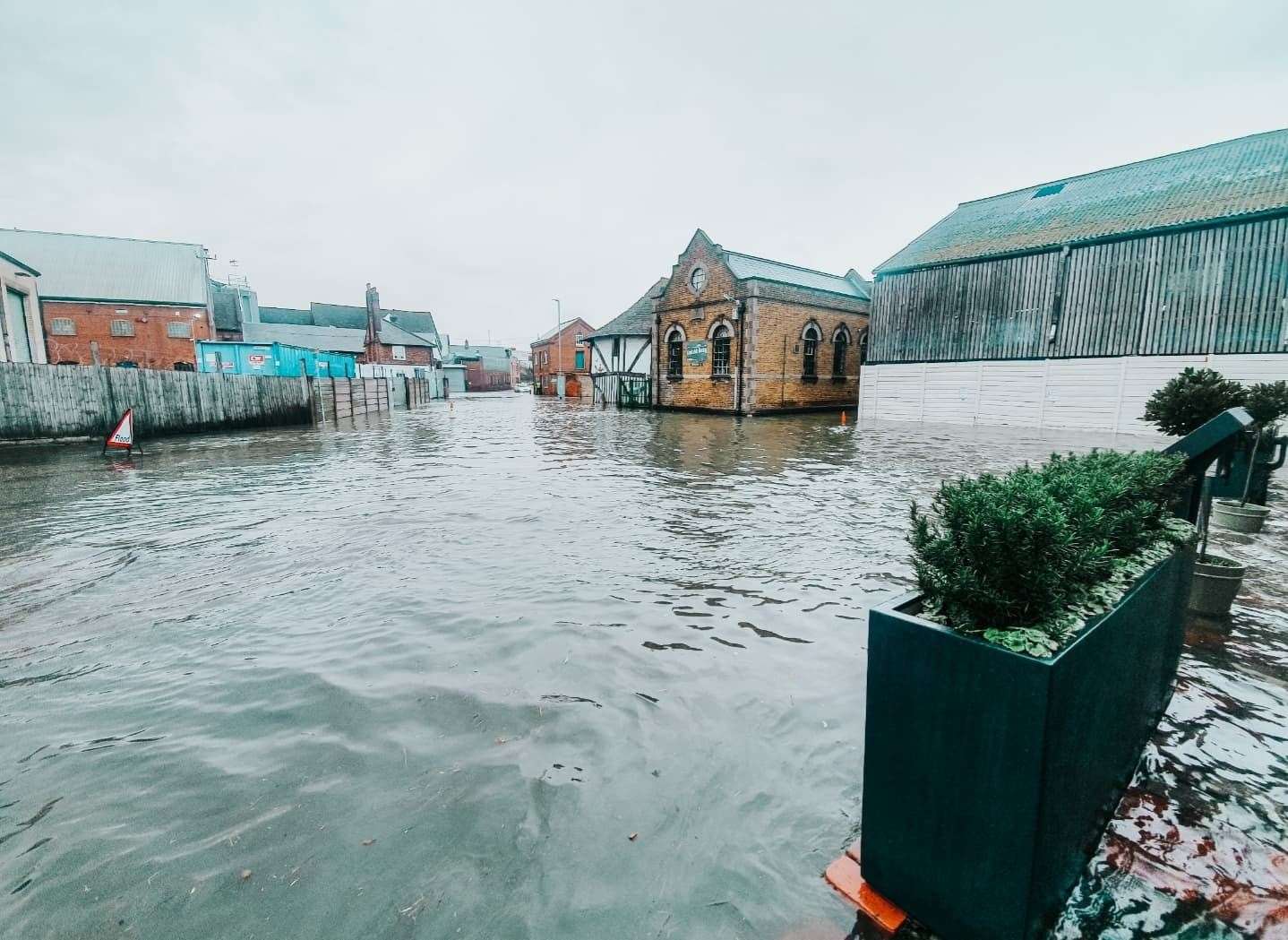 The extent of today's floods. Picture: The Quay