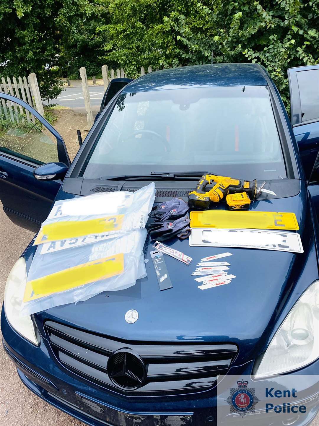 Two Arrests After Fake Number Plates And Tools Found In Stolen Car In 