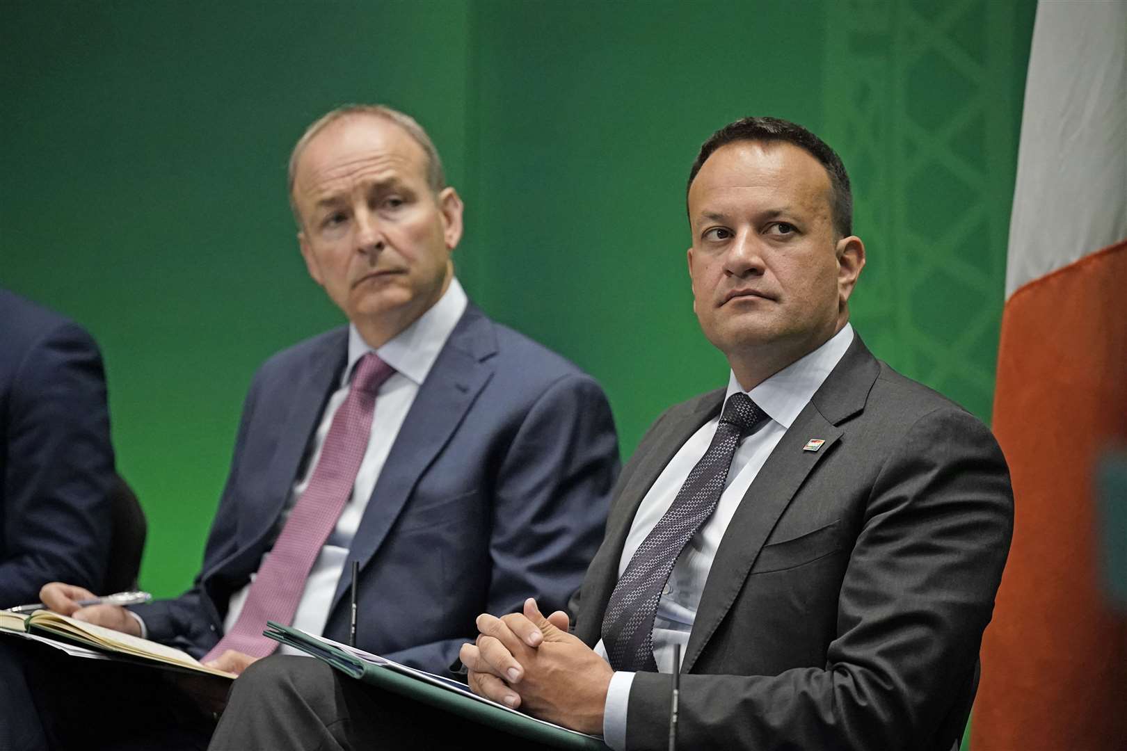 Fianna Fail leader Micheal Martin (left) and former Fine Gael leader Leo Varadkar agreed to enter power together in 2020 (Niall Carson/PA)