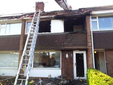 Damage caused by blaze