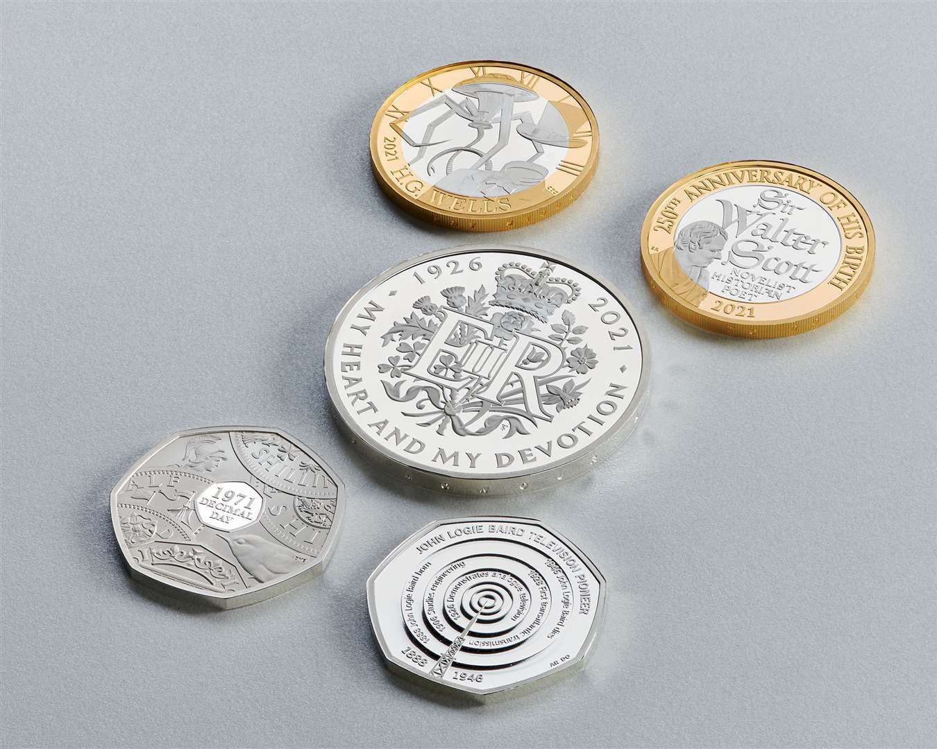 The 2021 collection of coins from the Royal Mint (Royal Mint/PA)