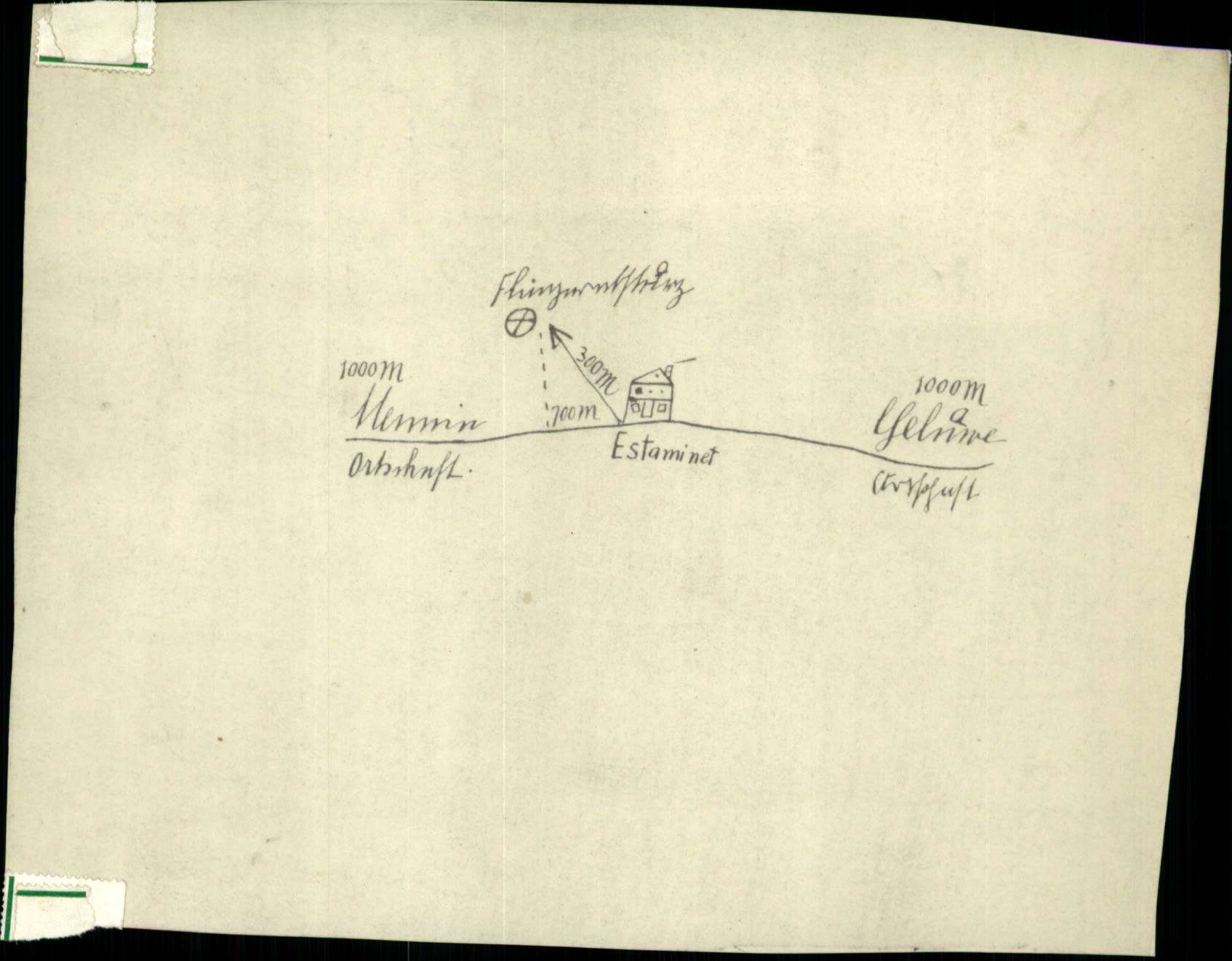 An example of a map sent to George Malcolm trying to help him find the grave of his son, Lt Alan Malcolm (CWGC/PA)