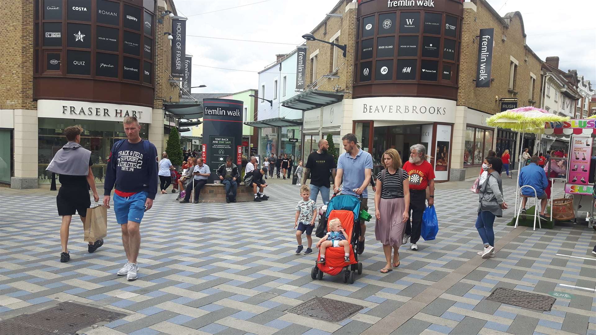 Maidstone has today been described as "rammed" by one shopper