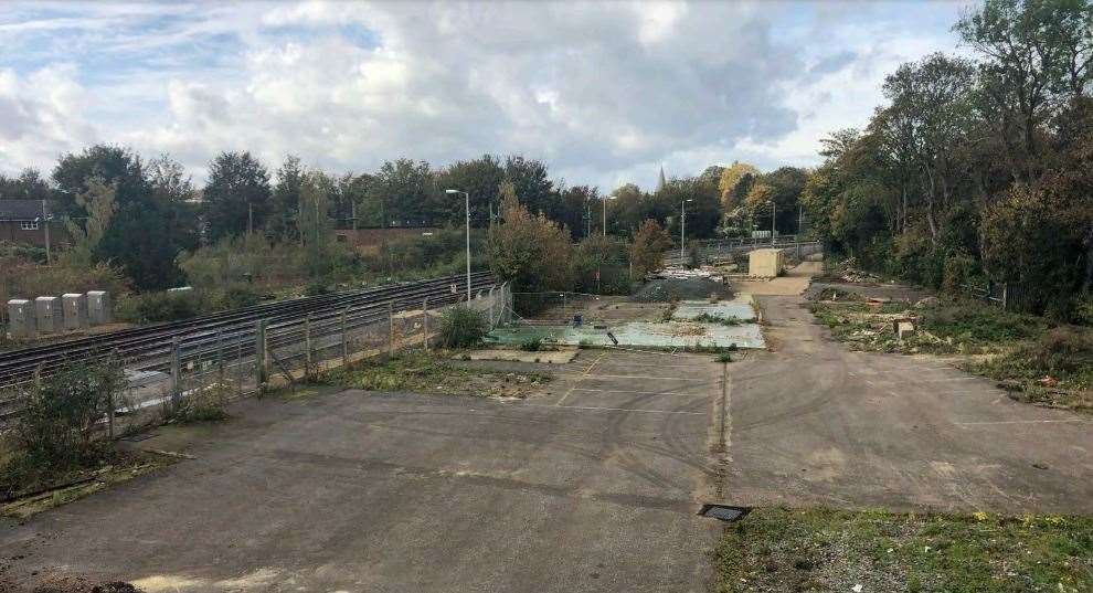 The old railway yard in its current neglected form. Picture: OSG Architecture Limited