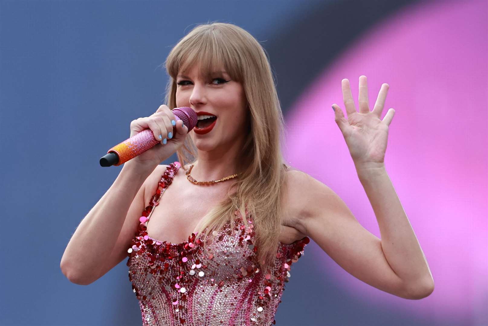 X briefly blocked searches related to Taylor Swift in January after deepfakes images of the singer began to spread online (Liam McBurney/PA)