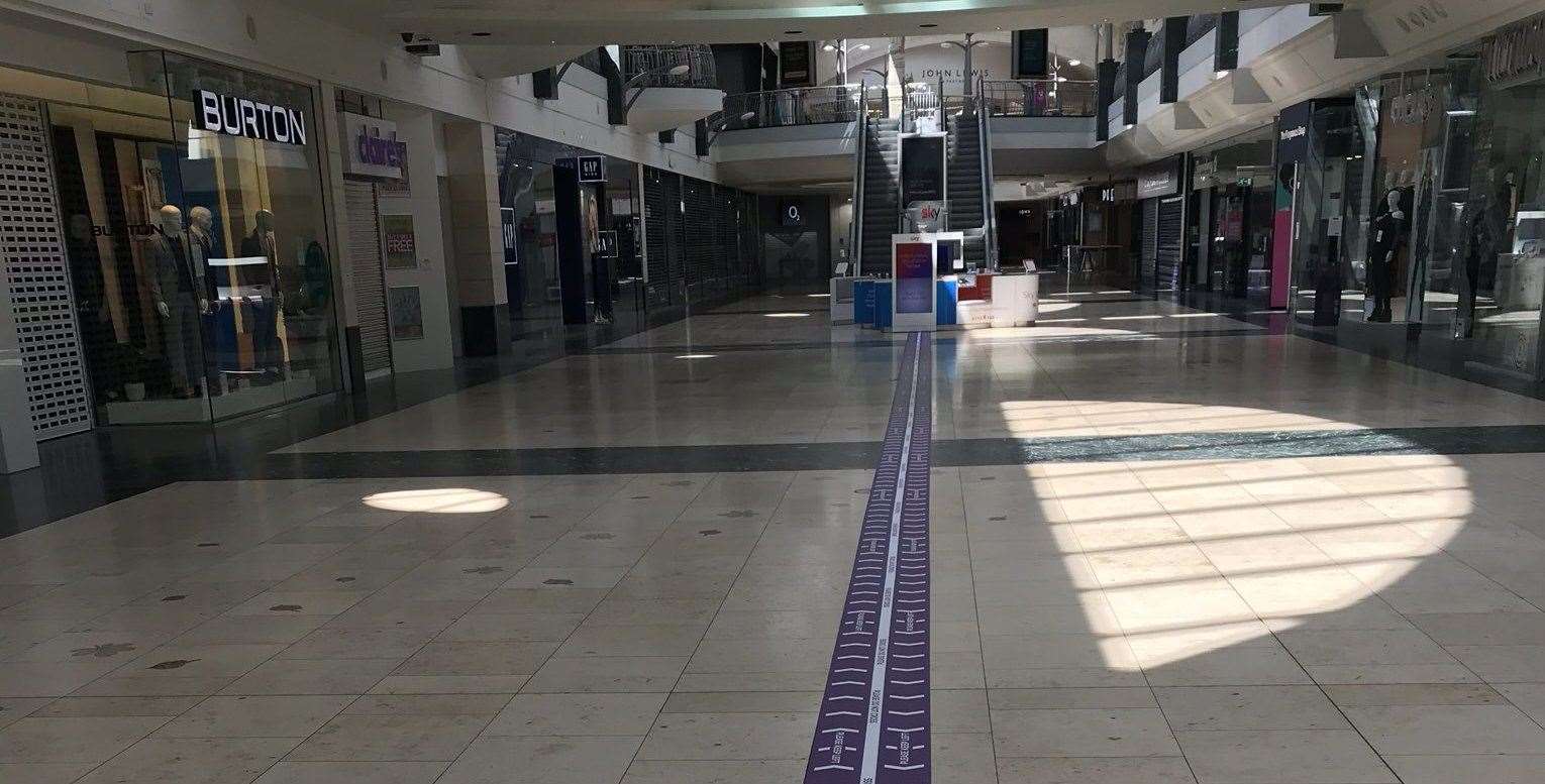 Bluewater installs oneway system as lockdown is eased