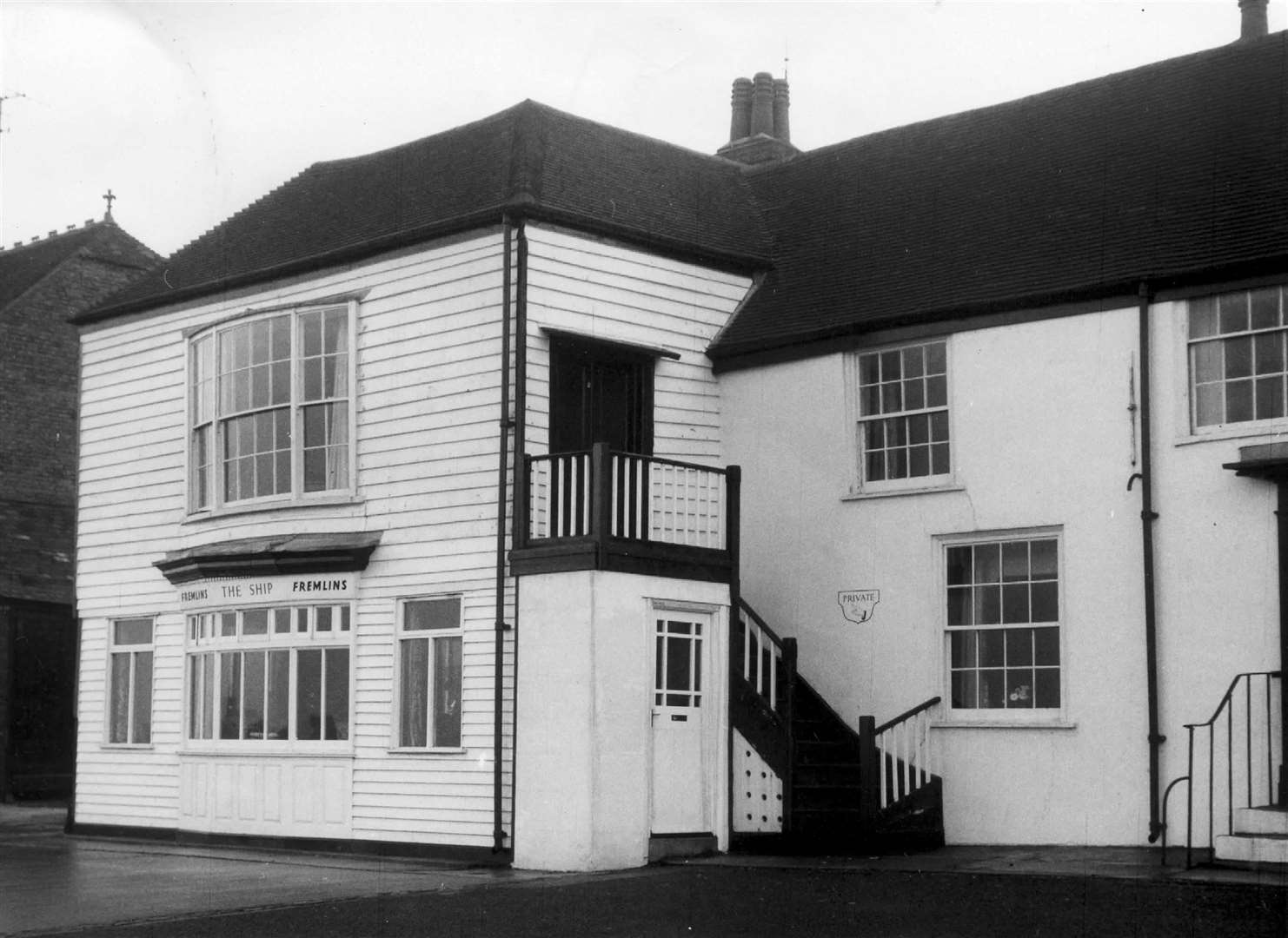 The Ship Inn, Herne Bay pictured in January 1962