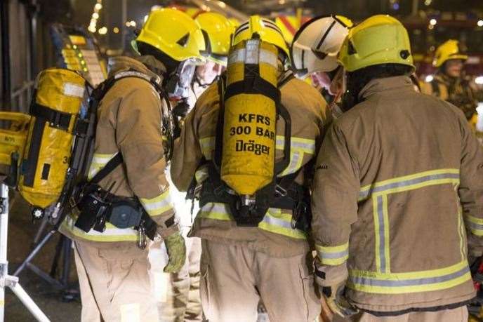 Fire crews rescued a man from a flat. Stock picture