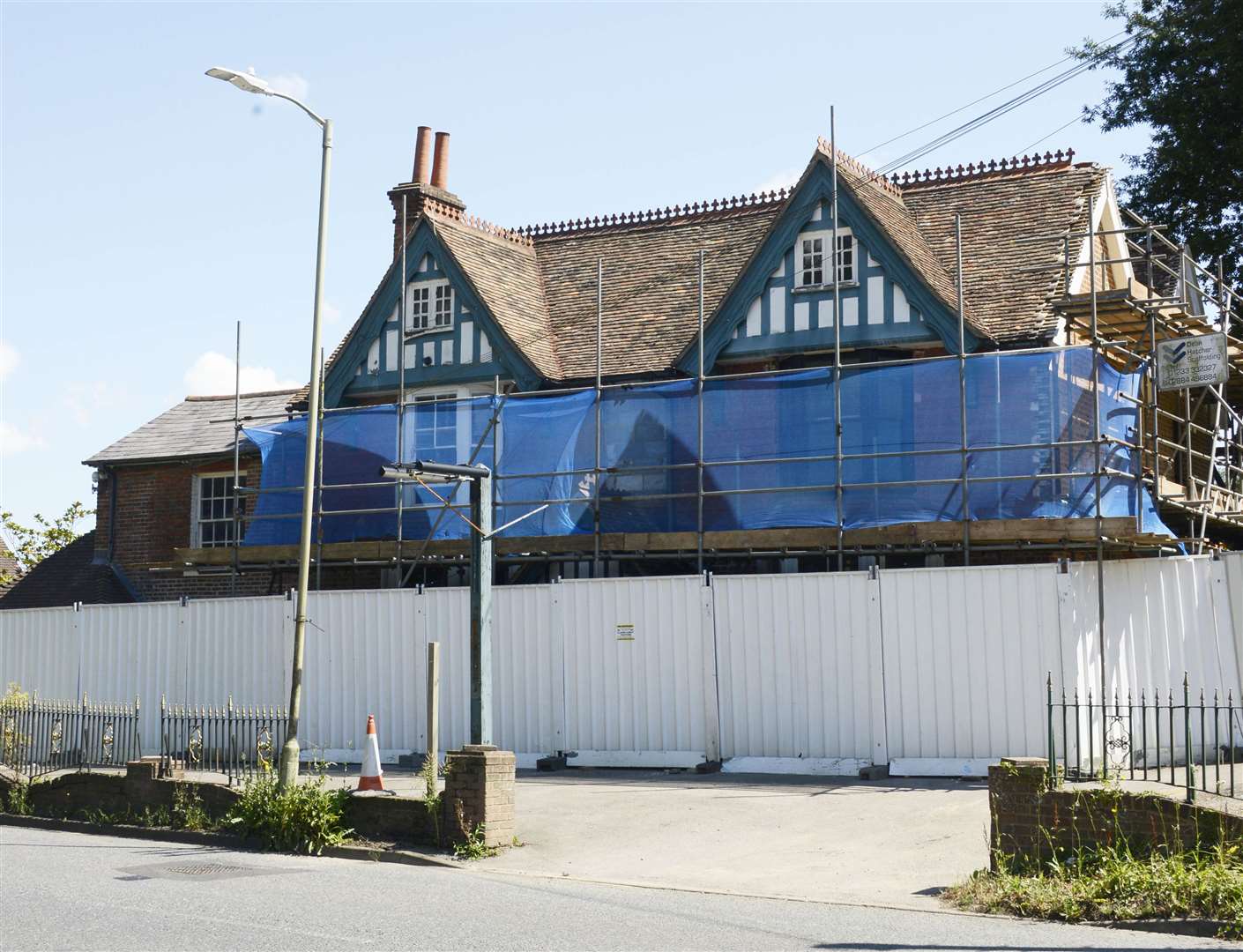 The Croft Hotel in Canterbury Road, Kennington, is being worked on